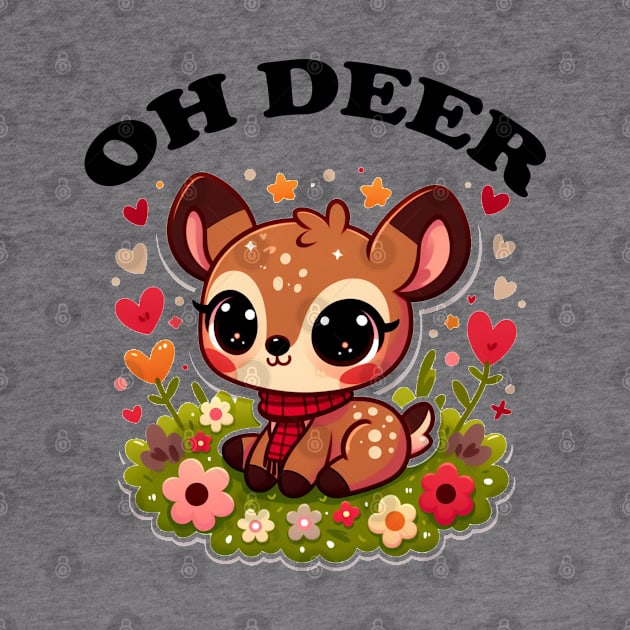 Cute Deer Oh Deer by dinokate